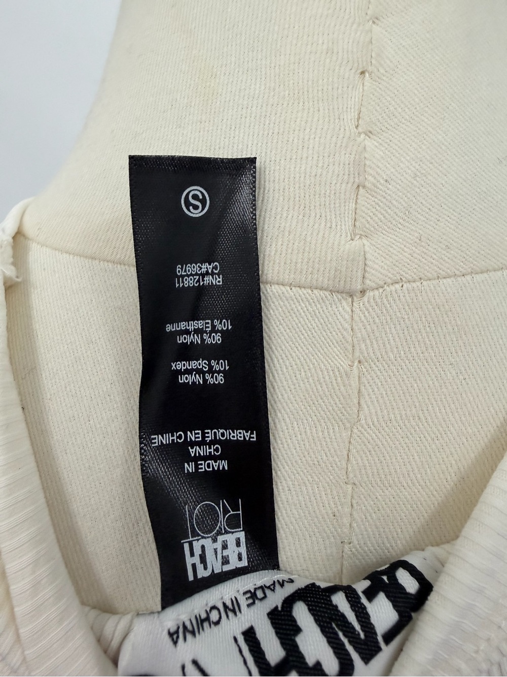 Beach Riot White Ribbed High-Neck Tank - Picture 4 of 5